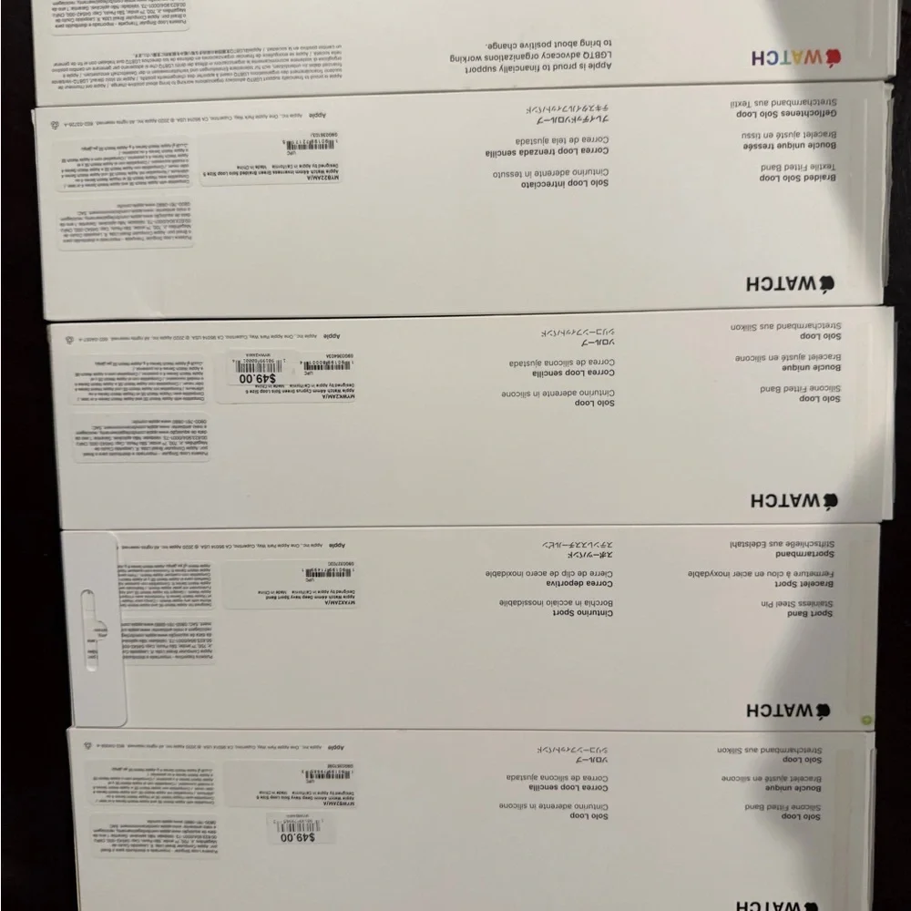 Lot of 6 Apple Watch Bands